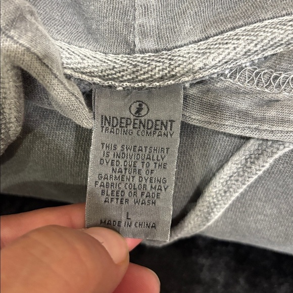 Independent Trading Company Gray Hoodie with Front Pocket - Picture 2 of 5